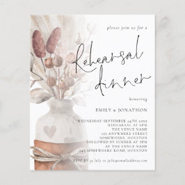 バジェットパンパスグラスオーバーレイリハーサルディナー