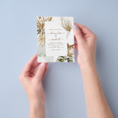 バジェットパンパスグラスフォトボヘミアン結婚ボホズ チラシ (手)