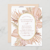 バジェットパンパスグラスフォトボホトロピカルズ結婚ズ (正面/裏面)