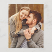 バジェットパンパスグラスフォト結婚式招待状 (裏面)