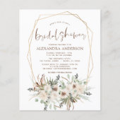 バジェットパンパスグラスブライダルシャワーボホユーカリ (正面)