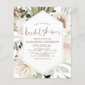 バジェットパンパスグラスブライダルシャワーボホユーカリ (正面)