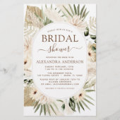 バジェットパンパスグラスブライダルシャワーボホユーカリ (正面)