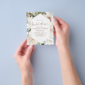 バジェットパンパスグラスブライダルシャワーボホユーカリ チラシ (手)