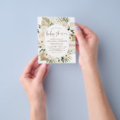 バジェットパンパスグラスベビーシャワーボホユーカリ チラシ (手)