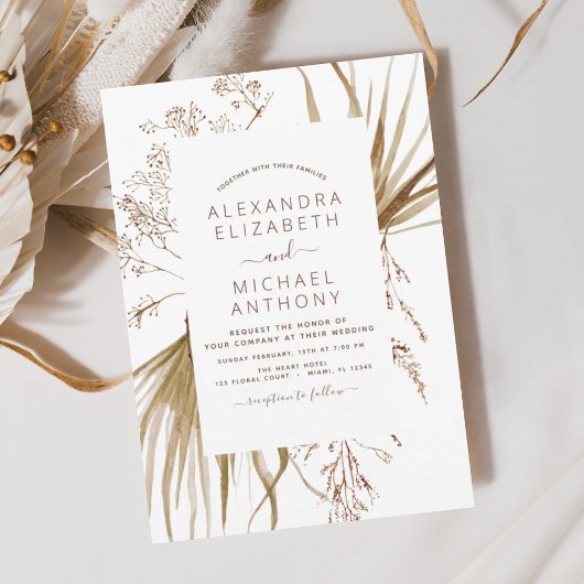 バジェットパンパスグラスボヘミアンボホ結婚ズ