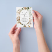 バジェットパンパスグラスボヘミアン結婚ユーカリプタスF チラシ (手)