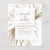 バジェットパンパスグラスボホブランチ&バブリー チラシ (正面)