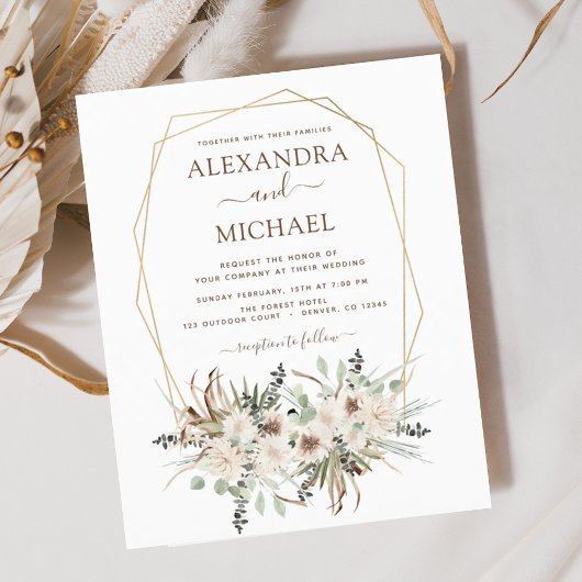 バジェットパンパスグラスボホユーカリ結婚プス