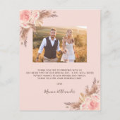 バジェットパンパスグラス写真結婚赤面の感謝していユーザ (裏面)