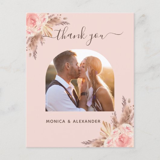 バジェットパンパスグラス写真結婚赤面の感謝していユーザ (正面)