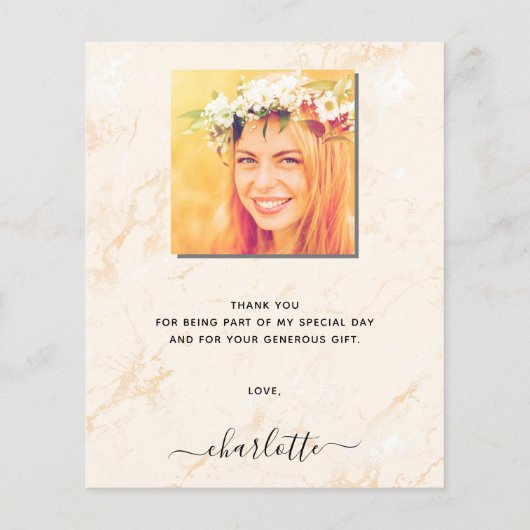 バジェットパンパスグラス赤面感謝してい卒業あなた (裏面)