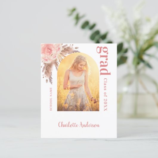 バジェットパンパスグラス赤面感謝してい卒業あなた (スタンド正面)