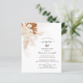 バジェットパンパスグラス80thバースデーパーティーへの招待 (スタンド正面)