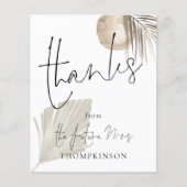 バジェットパンパスフューチャーブライダルシャワー感謝してい (正面)