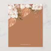 バジェットパンパスベビーユニセックスシャワー招待状 (裏面)