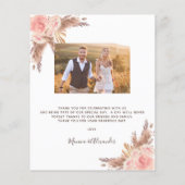 バジェットパンパ結婚スの草感謝していの写真 (裏面)