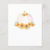 バジェットパンプキンカップルベビーシャワー招待状 (裏面)