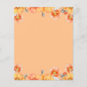 バジェットパンプキンス秋の結婚式招待状 (裏面)