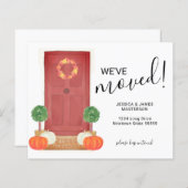 バジェットパンプキンドア引っ越しました移動カード (正面/裏面)