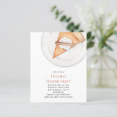 バジェットパンプキンパイホリデーディナーパーティの招待状 (スタンド正面)