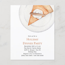 バジェットパンプキンパイホリデーディナーパーティの招待状