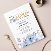 バジェットパンプキンブルー薄紫ボーイズベビーシャワー ノートカード