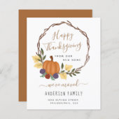 バジェットパンプキンリースの移行発表 (正面/裏面)