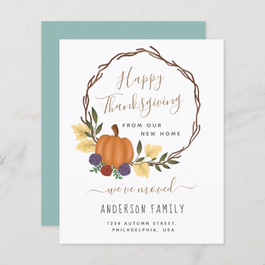 バジェットパンプキンリースニューホームアナウンスメント (正面/裏面)