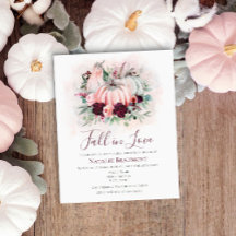 バジェットパンプキン秋インラブブライダルシャワー