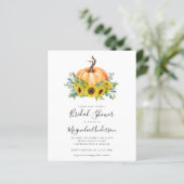 バジェットパンプキン秋ブライダルシャワー招待 (スタンド正面)