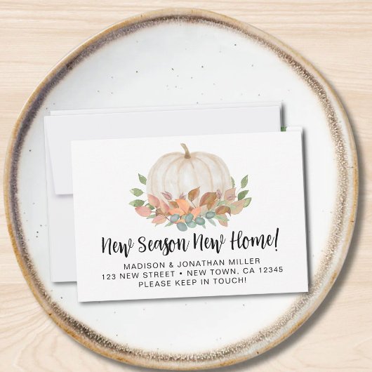 バジェットパンプキン秋秋の動き発表 ノートカード