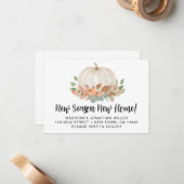 バジェットパンプキン秋秋の動き発表 ノートカード (正面/裏面インサイチュ)