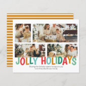 バジェットパーソナライズされたフォトすてきホリデークリスマス (正面/裏面)