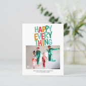 バジェットパーソナライズされたフォトクリスマスカード (スタンド正面)