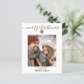 バジェットパーソナライズされたフォトクリスマスカード (スタンド正面)