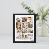 バジェットパーソナライズされた写真と文字クリスマスカード (スタンド正面)