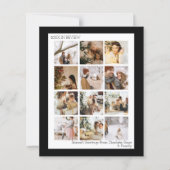 バジェットパーソナライズされた写真と文字クリスマスカード (正面)