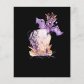 バジェットパープルこうもり悪い怖いハロウィーンフライヤー (裏面)