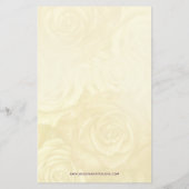 バジェットパープルアイボリーヴィンテージブライダルティー招待状 (裏面)