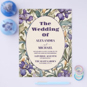 バジェットパープルアイリスアールヌーボー結婚ズ チラシ (シングル)