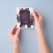 バジェットパープルアンティークバラヴィンテージウェディング チラシ (手)