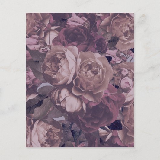 バジェットパープルアンティークバラヴィンテージウェディング チラシ (裏面)