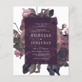バジェットパープルアンティークバラヴィンテージウェディング チラシ (正面)