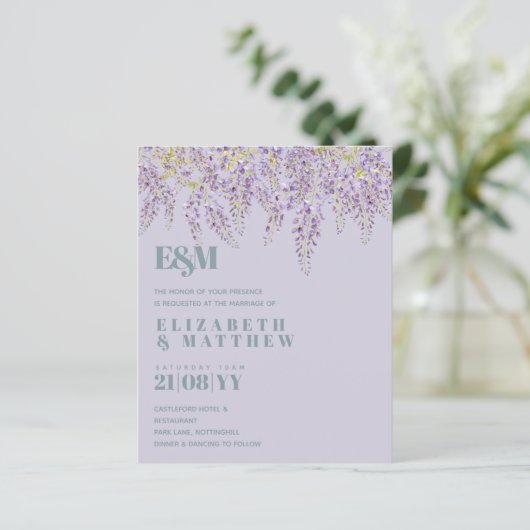 バジェットパープルウィステリアセージフローラ庭園の結婚式 (スタンド正面)