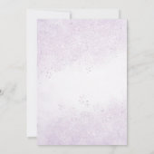 バジェットパープルウォーターカラースウィート16招待状 招待状 (裏面)
