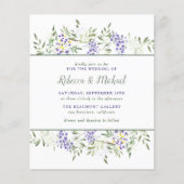 バジェットパープルウォーター色の藤のフローラ結婚 (正面)