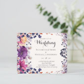 バジェットパープルオレンジダークまで夜明け結婚式の招待 (スタンド正面)