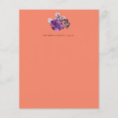 バジェットパープルオレンジダークまで夜明け結婚式の招待 (裏面)