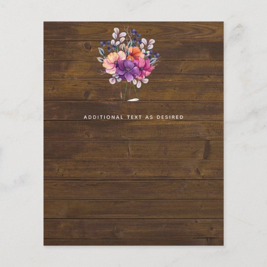 バジェットパープルオレンジダークまで夜明け結婚式の招待 (裏面)